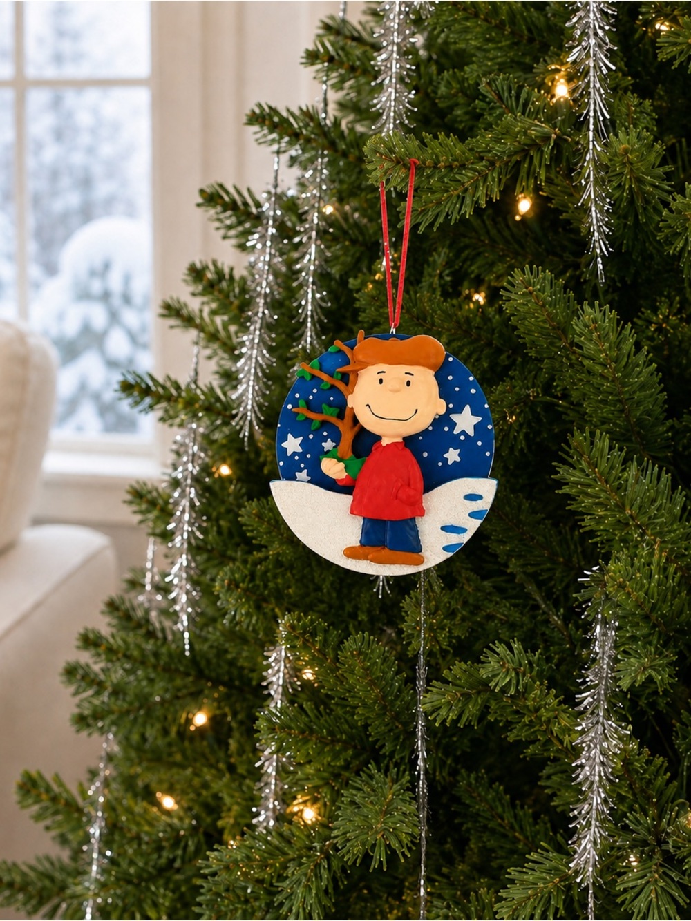 NIB Vintage Charlie Brown 3D Ornament in Original Box Kurt Adler